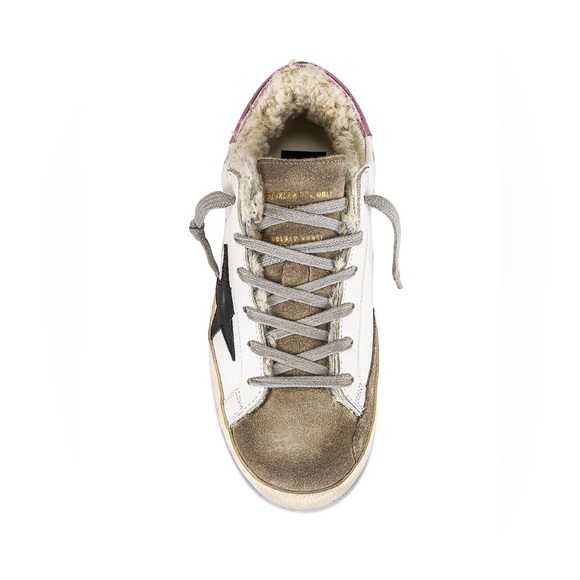 Golden Goose Superstar Shearling Sneaker White, Pink, Black NIB - Picture 10 of 13
